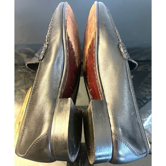 Casuccio & Scalera Italian Penny Loafers Black Leather Eur Sz 41, US Sz 8M main image 4